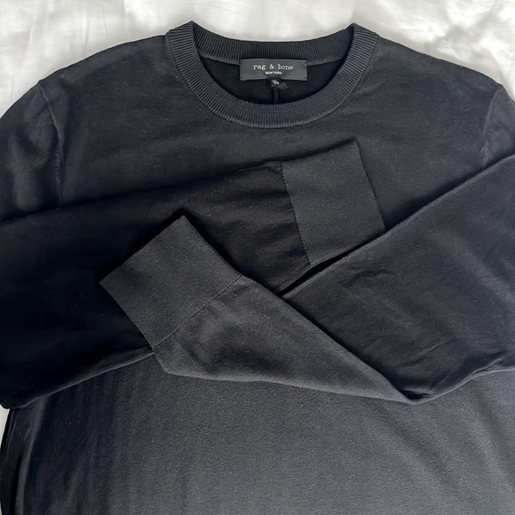 Rag & Bone - Men’s Barrow Crew Sweater - Black - XL